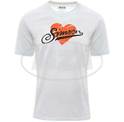 T-Shirt, Motiv: Herz Simson Größe: M 100% Baumwolle
