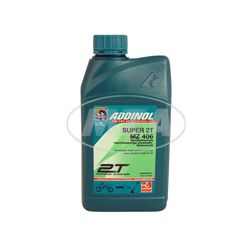 ADDINOL MZ406 SUPER, 2-Takt-Motorenöl, raucharm, low smoke, teilsynthetisch, 1 L Dose