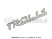 Plakette Schriftzug IWL "TROLL 1" 