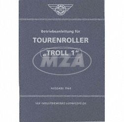 Betriebsanleitung Tourenroller TR150 Ausgabe 1964 (6. Auflage mit 25 Bildern)