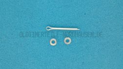 Splint + Scheiben für Kickstarteranschlag IWL Troll Trittbrett Gummi Anschlag Anschlaggummi