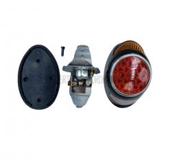 Rücklicht schwarz mit Bremslicht oval IWL Pitty Wiesel SR56 Berlin SR59 MZ RT125 AWO