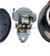 Rücklicht schwarz mit Bremslicht oval IWL Pitty Wiesel SR56 Berlin SR59 MZ RT125 AWO