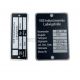 Typenschild Bj. 196. IWL Berliner Roller SR59(Aluminium) Plakette